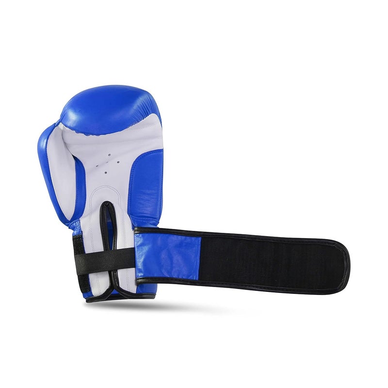 Jonex JJ Jonex Boxing Gloves - High Quality Leather Fight Gloves (14oz, Blue) - Image 5